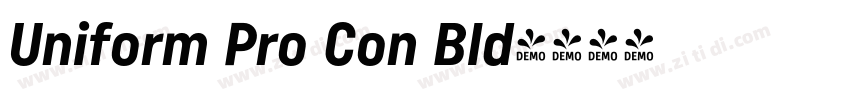 Uniform Pro Con Bld字体转换